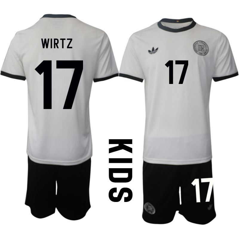 Youth 2025-2026 Season Germany home white 17 Soccer Jersey